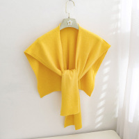 盛世尼曼外搭网红披肩打结坎肩斗篷春秋搭配衬衫T恤护肩仿毛针织围巾女