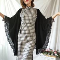 盛世尼曼春秋女儿结婚喜庆婚礼妈妈旗袍披肩外搭搭配婚宴礼服外套开衫薄款