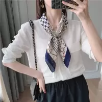 盛世尼曼小方巾秋冬季新款围巾小丝巾女韩国百搭职业装饰文艺领巾韩版纱巾