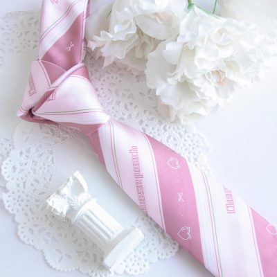 盛世曼尼[潘特维拉]芝士桃子 JK DK制服原创设计领带 粉色 西式衬衫配件