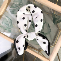 盛世尼曼2020春秋季韩国波点小方巾女丝巾赫本风百搭装饰文艺职业空姐领巾