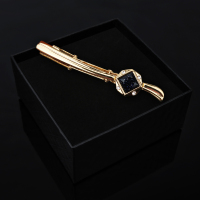 盛世曼尼男士金色银色领带夹商务正装结婚简约男女别针韩版西装保安领夹