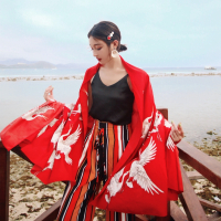 盛世尼曼丝巾女夏季薄款防晒披肩海边两用超大沙滩巾纱巾名民族风围巾外搭