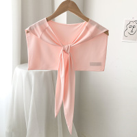 盛世尼曼夏季防晒搭肩冰丝纯色小披肩外搭懒人丝巾围巾女空调房护颈椎薄款