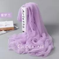 盛世尼曼丝巾女百搭春秋长条纯色冰丝超大围巾冬季单色披肩沙滩巾雪纺围脖