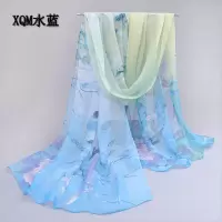 盛世尼曼丝巾女士春秋薄款长条纱巾百搭小围巾披肩两用秋款洋气时尚搭西装