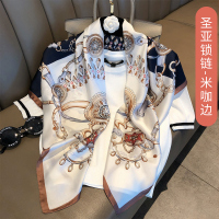 盛世尼曼丝巾小方巾女百搭春秋杭州领子装饰饰品韩国领巾披肩外搭围巾