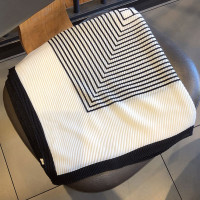 盛世尼曼围巾女冬季百搭弹力褶皱大方巾韩版时尚装饰围脖春秋条纹披肩丝巾