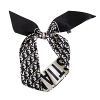 盛世尼曼复古丝巾小长条丝巾发带千鸟格小丝巾夏季脖子薄款配裙子包包手提