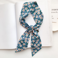 盛世尼曼日式文艺小花花夏季新款棉布长条丝巾发带领巾细窄装饰小围巾女