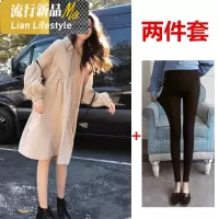 shengshi孕妇装装套装新潮妈洋气网红时尚上衣减龄连衣裙小个子