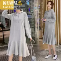 shengshi装中卫衣裙装20年新潮妈孕妇装小个子装连衣裙子