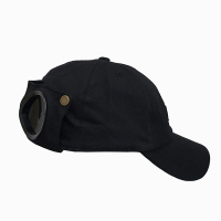 盛世尼曼后面有眼镜帽子女一体鸭舌帽潮酷帅飞行员墨镜棒球帽个性反戴男夏帽子