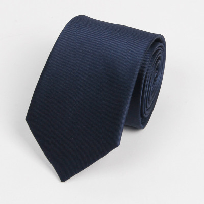 盛世曼尼2019新款沃尔沃领带深蓝浅蓝高品质涤丝新标准男士精品商务领带