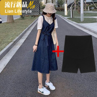 shengshi孕妇装20年新牛仔背裙小个子天连衣裙洋气孕妇装辣妈潮