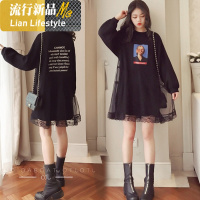 shengshi孕妇装上衣T恤连衣裙中外穿孕期字百搭卫衣裙子