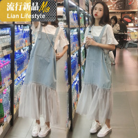 shengshi孕妇装套装新网红洋气天牛仔裙子孕妇装连衣裙中
