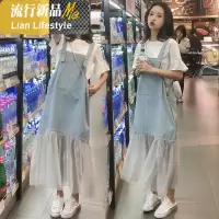 shengshi孕妇装套装新网红洋气天牛仔裙子孕妇装连衣裙中