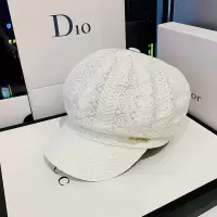 盛世尼曼帽子女夏天日系蕾丝贝雷帽薄款透气八角帽出游防晒遮阳帽鸭舌帽潮