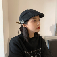 盛世尼曼日系圆脸适合复古文艺个性前进帽百搭时尚出游遮阳鸭舌帽贝雷帽女帽子