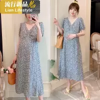 shengshi孕妇雪纺连衣裙时尚宽松显瘦辣妈裙期长裙休闲孕妇装装