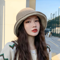 盛世尼曼渔夫帽子女秋冬季毛针织保暖毛线帽韩版百搭双面盆帽潮遮阳防晒