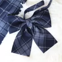盛世曼尼一只奶球群青深蓝色领结领带 