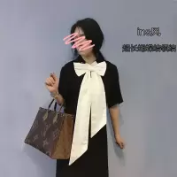 盛世曼尼ins风装饰假领子复古小众暗黑超大长夸张蝴蝶结气质百搭领结领带
