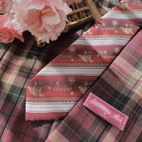 盛世曼尼[秘密物语] JK/DK制服原创领带领结 金鱼花火 酒红金线新年