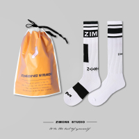 盛世尼曼2双 男士加厚足球跑步袜子运动长高筒毛巾底棉毛圈吸汗时尚潮流