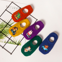 盛世尼曼儿童袜子秋冬季宝宝地板学步防滑秋防凉加厚毛圈室内袜套宝宝船袜