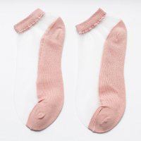 盛世尼曼袜子女短袜棉底玻璃丝水晶袜透明船袜夏季薄款色丝袜夏天浅口