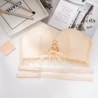 盛世尼曼无肩带内衣女聚拢防滑上托加厚无带抹胸裹胸隐形文胸贴婚纱礼服用胸罩