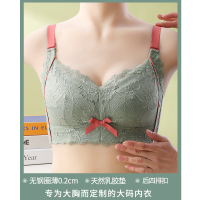 盛世尼曼白色蕾丝内衣女超薄款无钢圈调整型收副乳外扩胖mm文胸罩大胸显小