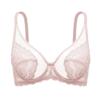 盛世尼曼遐大胸显小全罩杯超薄文胸 倾城之恋大码胸罩无海绵薄款内衣女