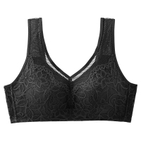 盛世尼曼美佳美侬背心式无钢圈聚拢文胸显小收副乳全罩杯薄款蕾丝内衣女夏胸罩