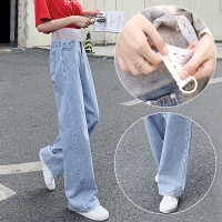 盛世曼尼孕妇裤子春秋款时尚外穿宽松休闲牛仔裤潮妈春季洋气大码阔腿长裤