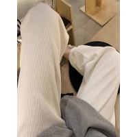 盛世曼尼孕妇灯芯绒阔腿裤遮腿粗胯宽九分奶奶裤春秋孕妇宽松大码束脚长裤