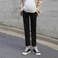 盛世曼尼孕妇裤子春秋季薄款外穿长裤打底阔腿裤秋冬季加绒时尚西装裤春装