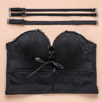 盛世尼曼婚纱礼服专用无肩带内衣女小胸聚拢防滑美背抹胸式隐形上托文胸贴