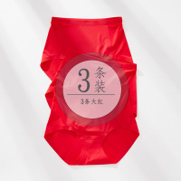 盛世尼曼3条大红色内裤女冰丝高腰三角裤头棉裆女式短裤本命年牛年内裤