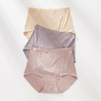盛世尼曼3条女士高腰内裤女莫代尔冰丝感透气舒适包臀三角裤纯色女式内裤