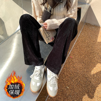 盛世曼尼孕妇裤子冬季加绒加厚秋冬装休闲时尚外穿阔腿裤冬装灯芯绒打底裤