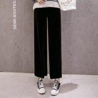 盛世曼尼孕妇裤子春秋款外穿金丝绒阔腿裤春夏款时尚夏季薄款长裤春装夏装