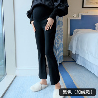 盛世曼尼孕妇裤春秋季时尚外穿宽松休闲裤喇叭裤洋气修身显瘦黑色孕妇裤子