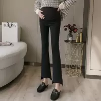 盛世曼尼孕妇裤外穿时尚打底裤春秋牛仔裤子秋冬款加绒喇叭裤长裤春装冬装