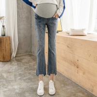 盛世曼尼孕妇裤子孕妇牛仔裤春秋薄款外穿喇叭裤春夏季孕妇装春装潮妈夏装