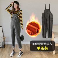 盛世曼尼孕妇背带裤外穿时尚牛仔裤春季孕妇裤子长裤孕妇装秋冬款潮妈春装