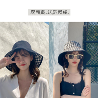 盛世尼曼双面渔夫帽女韩版百搭日系遮阳帽夏季出游网红新款防晒太阳帽子女帽子