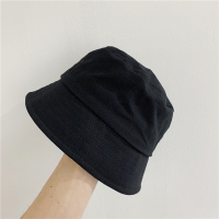 盛世尼曼纯色简约钟形水桶帽女日系遮脸平顶网红盆帽春夏薄款防晒渔夫帽子帽子